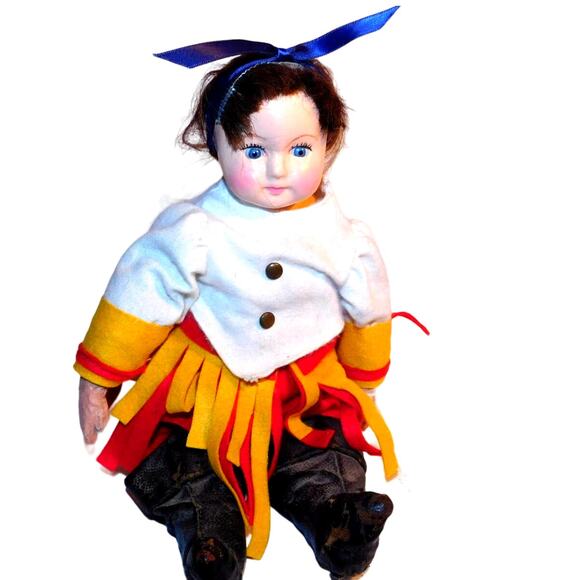 12" 30's Vintage Very Old Very Cool! Puss N Boots Primitive Doll - Picture 1 of 11